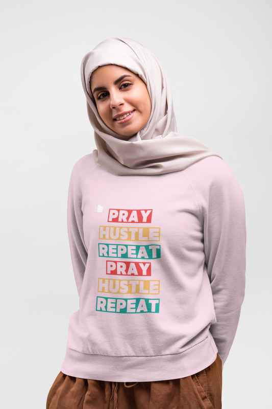 Pray-Hustle-Repeat Sisters Sweatshirt