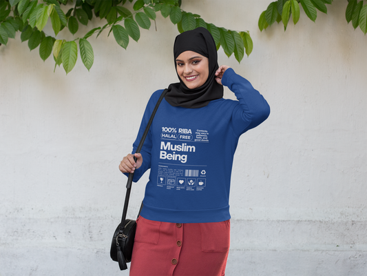 100% Halal Muslim Being Sisters Sweatshirt